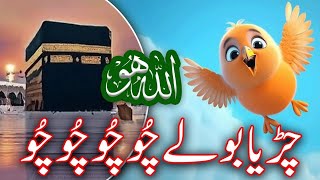 Ek chirya boli chu chu🕊️🐦Allaho Allaho poem in UrduUrdu poems for kids [upl. by Kreiker]