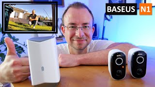 Baseus N1  Test dun combo de caméra de surveillance sans frais cachés [upl. by Ahsilrac]