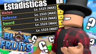 Las Mejores Estadísticas Para Usar en Blox Fruits  Roblox [upl. by Beaver]