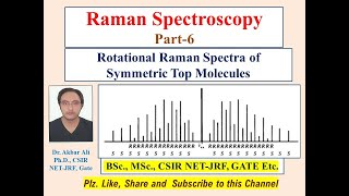 Rotational Raman Spectra of Symmetric Top Molecules II Raman Spectroscopy Part6 MScCSIRNETJRF [upl. by Iblehs]