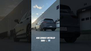 AWE Catback Exhaust Sounds on MK8 GTI 🔈🆙 mk8gti awetuning [upl. by Yarled]