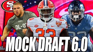 49ers Mock Draft 60  Trade BACK For More Picks [upl. by Ahsoek]