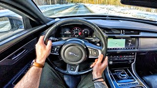 2016 Jaguar XF 20 4WD  POV TEST DRIVE [upl. by Aiceled]