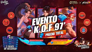 MLBB X KOF 97 NUEVAS SKINS  MASHA VALIR Y PAQUITO  PRECIO TOTAL DEL EVENTO  MLBB ESPAÑOL [upl. by Noemys]