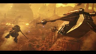 The Battle of Geonosis War Scenes 4K HDR  Star Wars Attack of the Clones [upl. by Garreth]