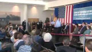 Christies Heated Exchange with School Teacher at Town Hall Meeting  NJN News [upl. by Dodie346]