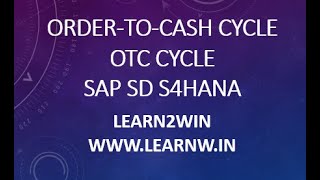 Order to Cash Cycle  otc cycle  o2c  sales process in sap sd  sap sd tutorials  sap sd training [upl. by Hsak]