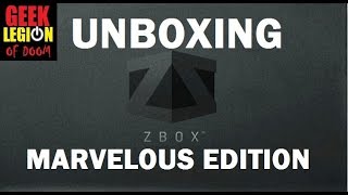 ZBOX Marvelous edition Unboxing  Zavvi Mystery Marvel box special  May 2015 [upl. by Sirkin]