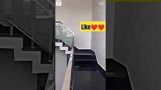 Stair Railing Fir Glaas 🔥🔥shortsvideohome railing trending interiordesigntrendyrshortviral [upl. by Garv]