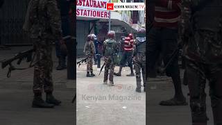 Tallest man in Kenya VS Kenya Police during Gen Z Maandamano  brandley genzGoliath [upl. by Kimmie762]