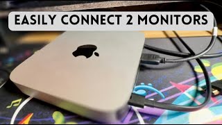 How to connect two monitors to a Mac Mini [upl. by Ahseyt]