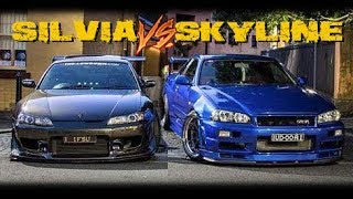 SILVIA S15 VS SKYLINE R34 GTR  Versus Series [upl. by Claribel238]