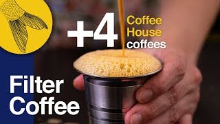 Filter CoffeeKapi 4 types of Coffee House coffees—How to use a South Indian Coffee Filter at Home [upl. by Mayne]