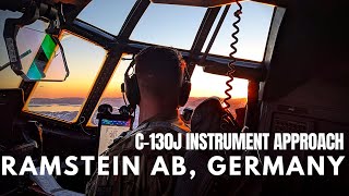 RAMSTEIN GERMANY  C130J LANDING  4K [upl. by Llednek932]