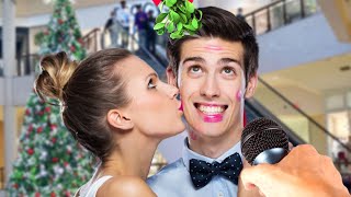 Mistletoe Prank On Strangers [upl. by Scriven]