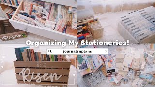 Organizing My Stationeries  Stationery storage [upl. by Neellok304]