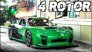 4 Rotor RX7 SCREAMS 11000RPM quotStreet Legal Mazda 787Bquot CRAZIEST SOUNDING CAR WEVE EVER FILMED [upl. by Eeliah878]