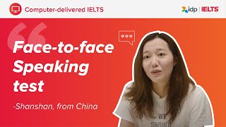 IELTS on computer  Facetoface Speaking test [upl. by Llemert]