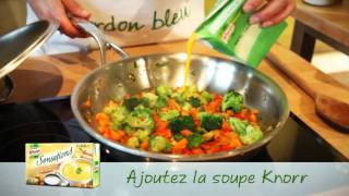 Cassolette de poisson à lorientale au brocoli carottes poivron et riz  Knorr [upl. by Aruabea702]