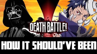 How Darth Vader VS Obito Uchiha DEATH BATTLE Shouldve Been [upl. by Ballou]