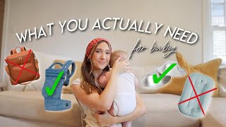 WHAT YOU ACTUALLY NEED and don’t FOR BABY  Baby Essentials amp Products I Regret Buying 2024 [upl. by Sandy522]