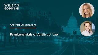 Antitrust Conversations Fundamentals of Antitrust Law [upl. by Lenny]