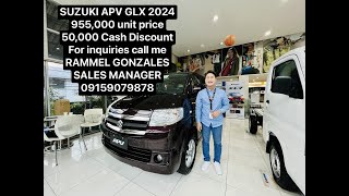 Suzuki Apv glx 2024 dual aircon variant updated promo and cash discount suzukiphilippines [upl. by Rowan]