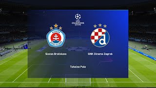 Slovan – Dinamo Zagreb  UEFA Champions League 20242025  eFootball [upl. by Ellenehc165]