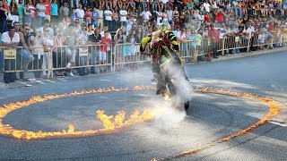 Paulo Martinho  Moto Freestyle  Quemando Rueda Burnout   Tire 1000 degree   2018  BOTICAS [upl. by Ailak]