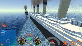 Titanic VS Olympic  Ship Handling Simulator  Ship Mooring 3D [upl. by Burford]