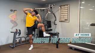 AtHome Muffin Top Core Workout [upl. by Kcaj]