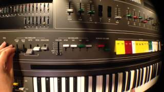 Yamaha CS60 Analog Synthesizer  Ring Modulator Demo [upl. by Annatnom]