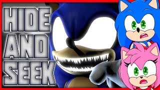 Sonic and Amy watch DING DONG HIDE AND SEEK Song SONICEXE  Full SFM Animation Halloween Special [upl. by Phenice]