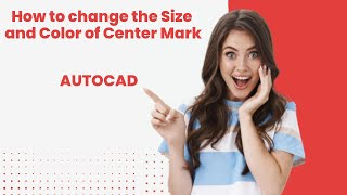 How to change the size and color of Center Mark in Autocad  Dimcenter autocad  DIMCEN autocad [upl. by Karilla307]