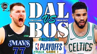 Dallas Mavericks vs Boston Celtics Game 1 Full Highlights  FINALS  2024 NBA Playoffs [upl. by Ballinger]