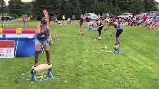 Axe Women of Maine at Mapleton Days [upl. by Shellans]