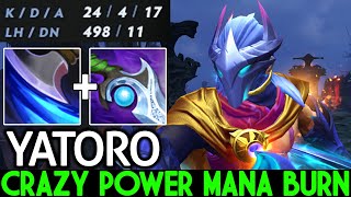 YATORO Anti Mage Crazy Power Mana Burn with Diffusal 24 Kills Dota 2 [upl. by Lika]