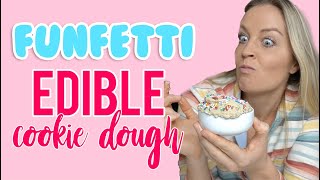 Funfetti Edible Cookie Dough Recipe For One shorts starbucksdrinks [upl. by Simpkins]