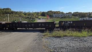 NS train with NS 8044 leading heading South thru Harriman TN [upl. by Attennaej]