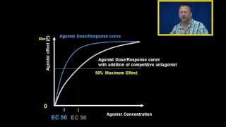 Agonist DR Curves with Competitive and Noncompetitive Antagonist [upl. by Loyce]