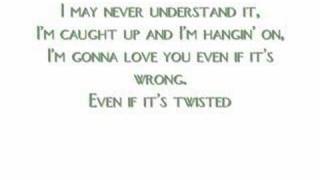 Twisted  Carrie Underwood w Lyrics [upl. by Anauqahs]