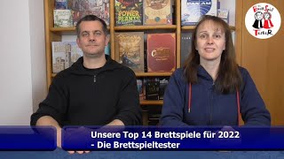 Unsere Top 14 Brettspiele für das Jahr 2022  Brettspiel  Topliste  Die Brettspieltester [upl. by Kerrie]