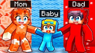 Having a ONE COLOR Family In Minecraft [upl. by Anaitak275]