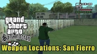 GTA San Andreas San Fierro Weapon Locations [upl. by Laughlin]