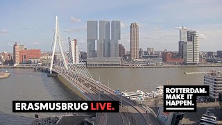 Live Stream  Erasmusbrug Kop van Zuid Cruise Terminal Rotterdam [upl. by Joyce]