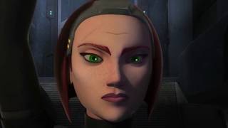 Star Wars Rebels  Heroes of Mandalore  Bo Katan recieves the Darksaber [upl. by Leiad]