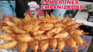 CAMARONES REBOZADOS COMO EN RESTAURANT CocinandoconFranciscoyMary [upl. by Phelia]