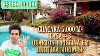 CHÁCARA RECANTO FELIZ 5000 M² R500 MIL EM BIRITIBA MIRIM  SP fabianoimoveissp [upl. by Luemas262]