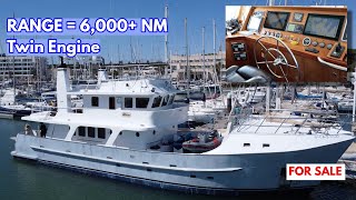 €25M Steel LongRange TRAWLER YACHT For Sale And Charter  MY Beleza [upl. by Notnelc]