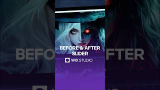 Before amp After Slider in Wix Studio wixstudio tutorial [upl. by Wilfreda]